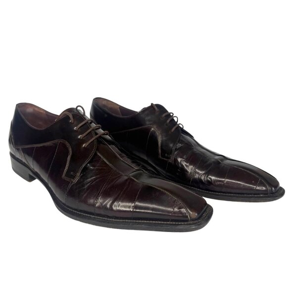 Mezlan Mens Dark Brown Lace Up Square Toe Dress Shoes Spain Size 11 main image 11